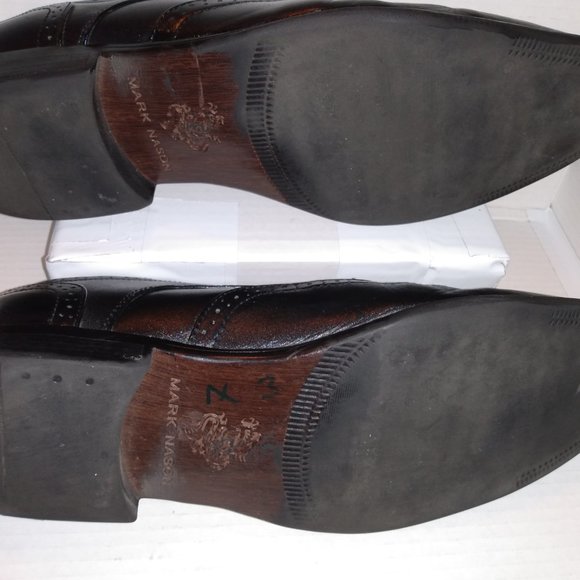 Vintage Nason Black Wingtip Oxford Dress Shoe\'s main image 5